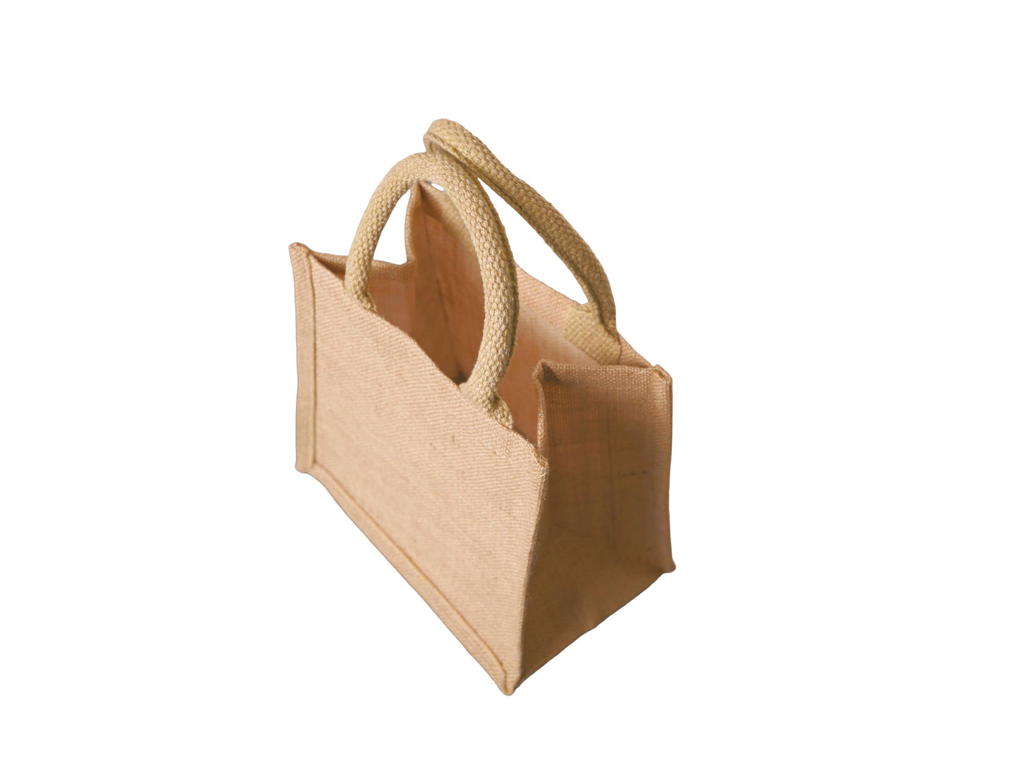 Jute Tote Bag Small 21 × 22 × 15 cm