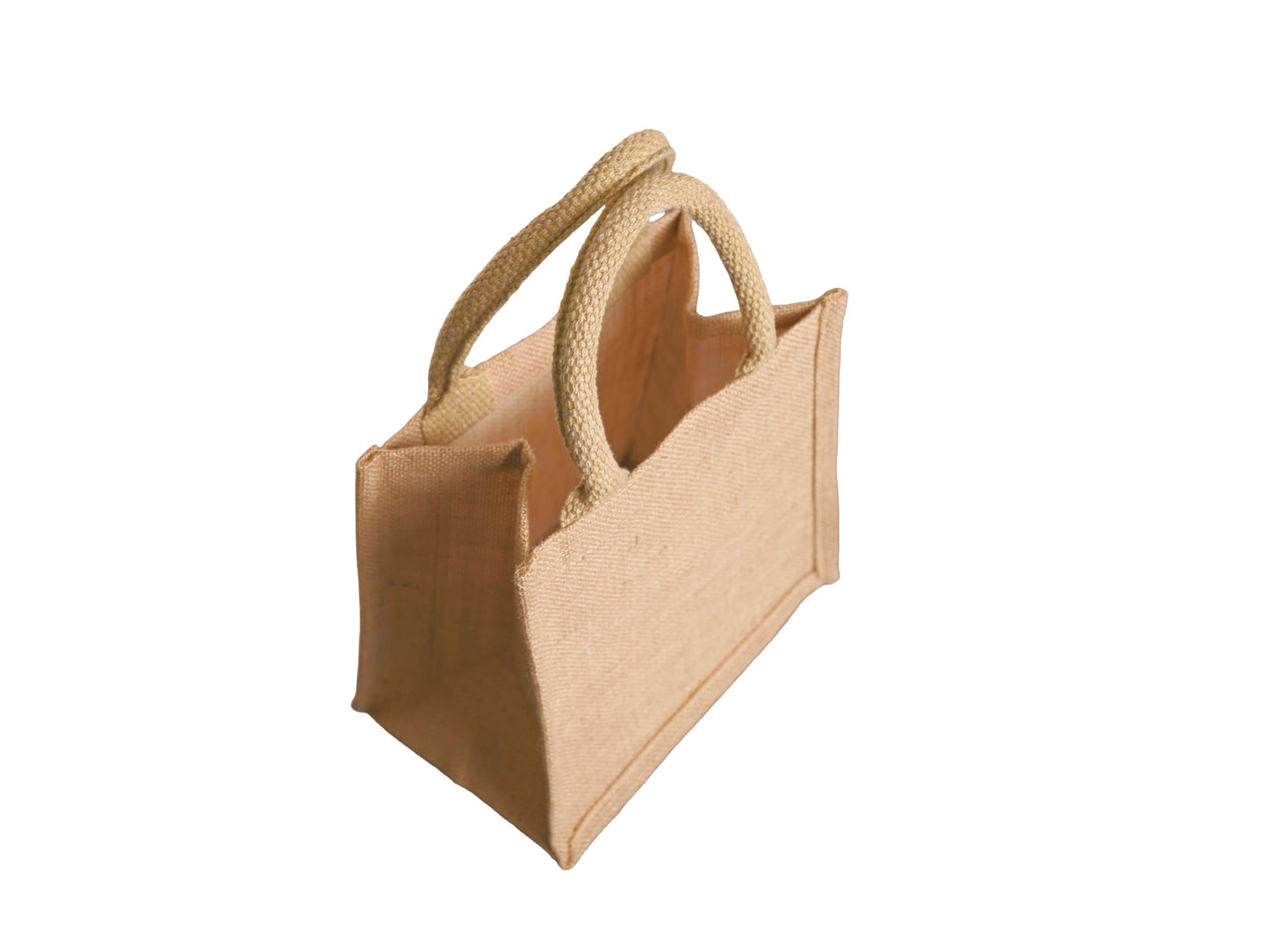 Jute Tote Bag Small 21 × 22 × 15 cm