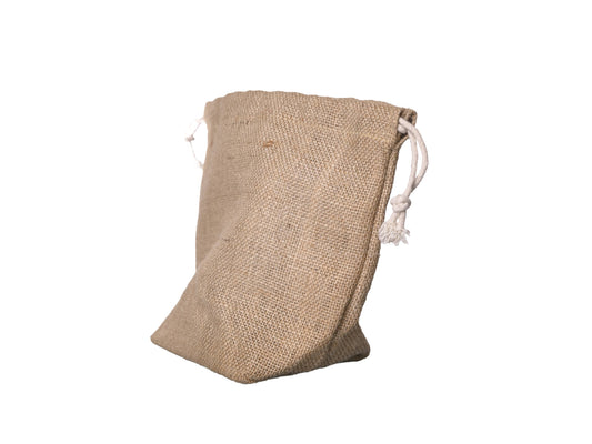 Jute Drawstring Pouch, Large 23 x 20 x 9 cm