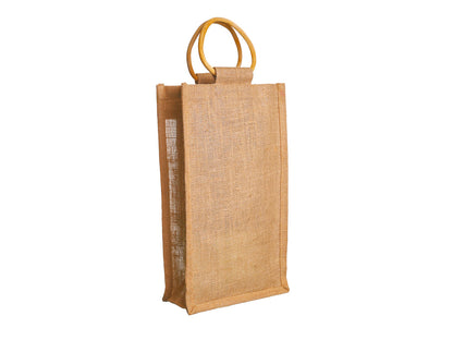 Jute Bottle Holder, Double 20 × 35 × 10 cm